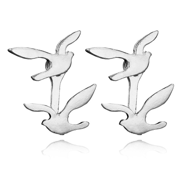 2/$24 “Farrah” Flying Birds Ear Jackets - Picture 3 of 5